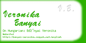 veronika banyai business card